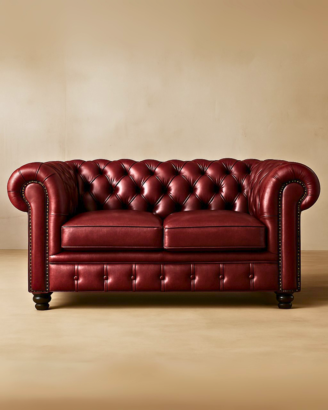 Love Seat Chesterfield de Piel Genuina - Imagen 4