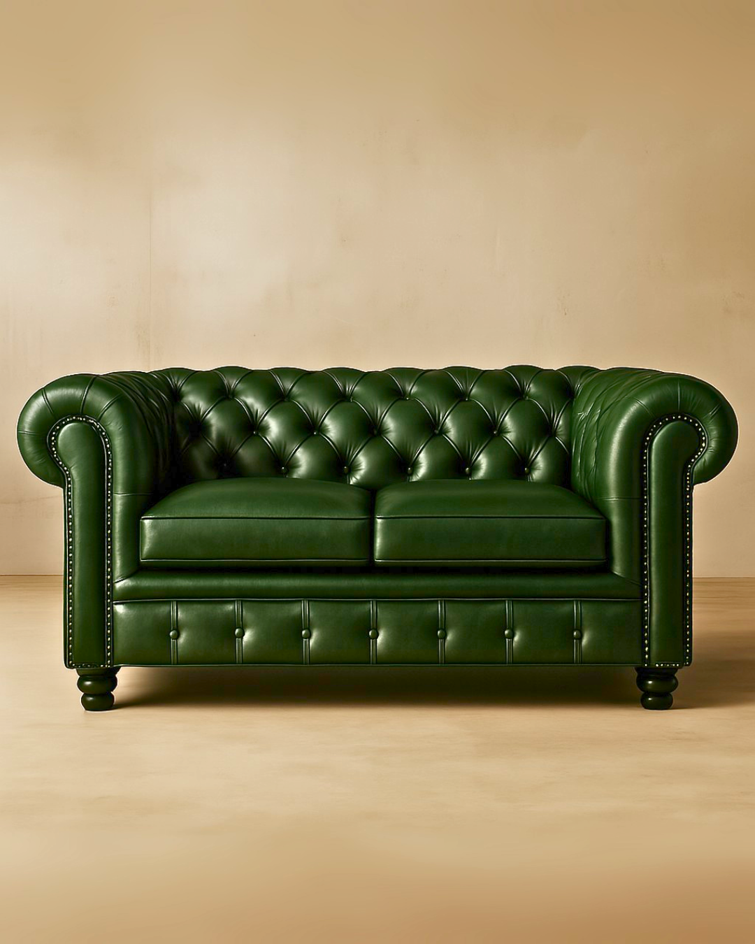 Love Seat Chesterfield de Piel Genuina - Imagen 3