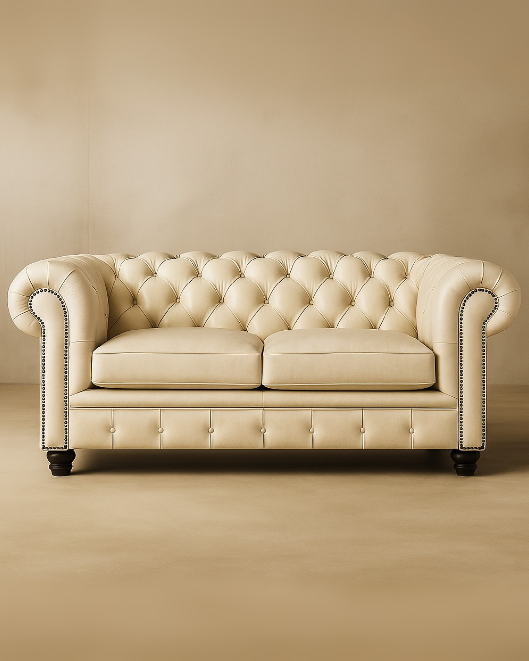 Love Seat Chesterfield de Piel Genuina - Imagen 8