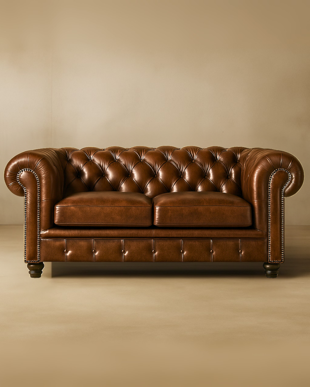 Love Seat Chesterfield de Piel Genuina - Imagen 5